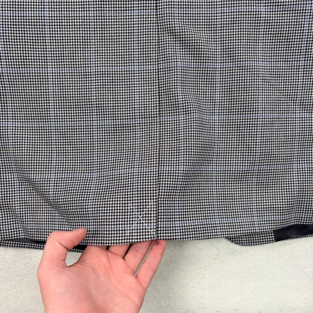 NWT! Brooks Brothers 346 Mens 40R Wool Houndstooth Blue Windowpane Sport Coat